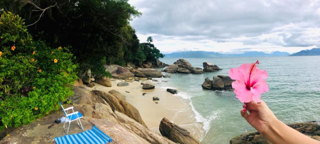 Lindo Duplex Pe Na Areia Com Praia Privativa Caraguatatuba Exteriér fotografie